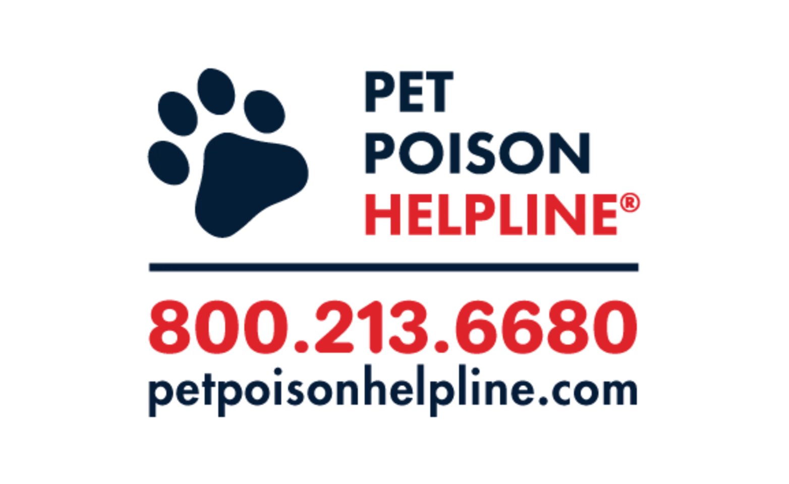 The Pet Poison Helpline contact information